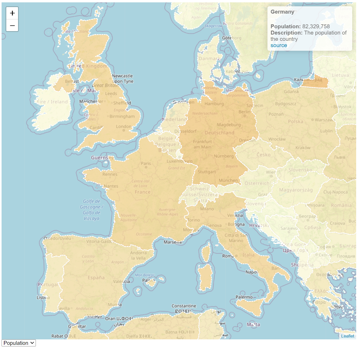 Making an interactive map with React and Leaflet